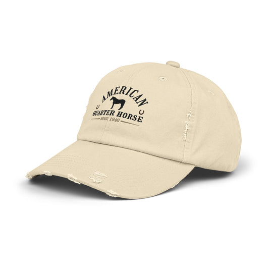 American Quarter Horse Unisex Distressed Baseball Hat