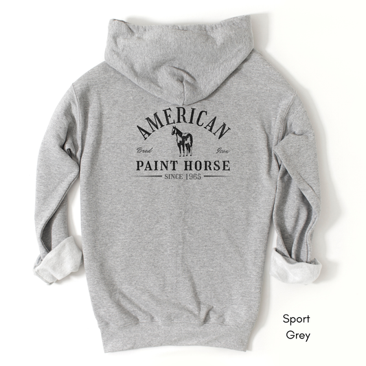 American Paint Horse Unisex Zip Hoodie