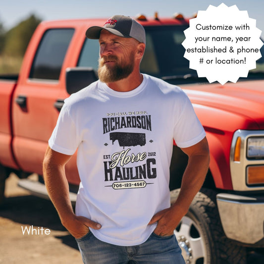 Custom Horse/Livestock Local Hauling Light Weight Jersey T-shirt