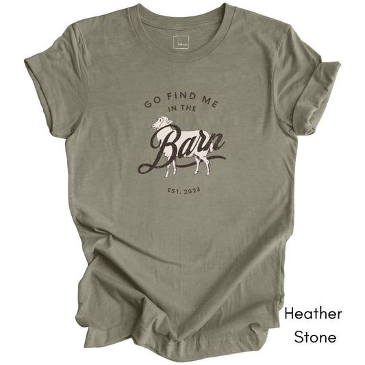 Find Me in the Sheep Barn Light Weight Jersey T-shirt