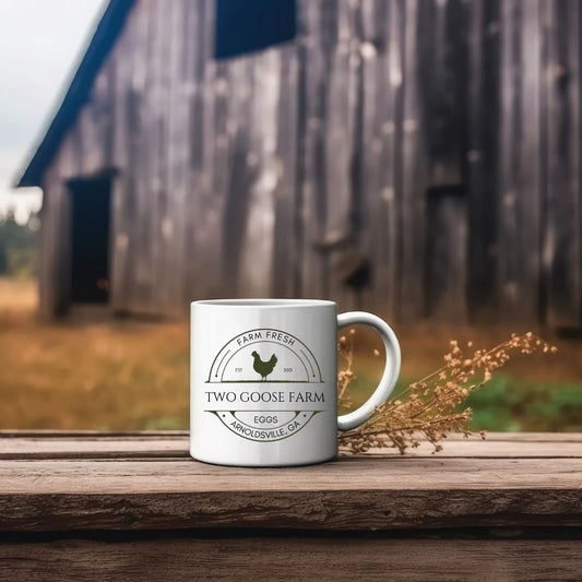 Custom Egg Farm Ceramic Mug 11oz or 15 oz
