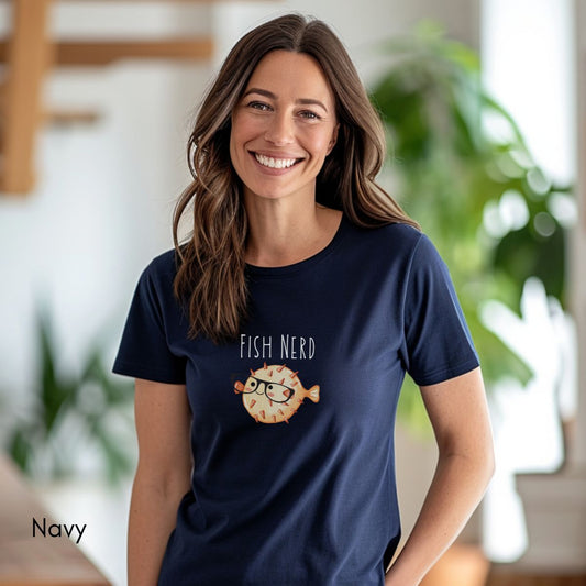 Fish Nerd Unisex Jersey Light Weight T-shirt