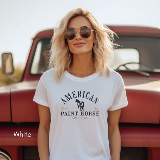 American Paint Horse Unisex Light Weight Jersey T-shirt