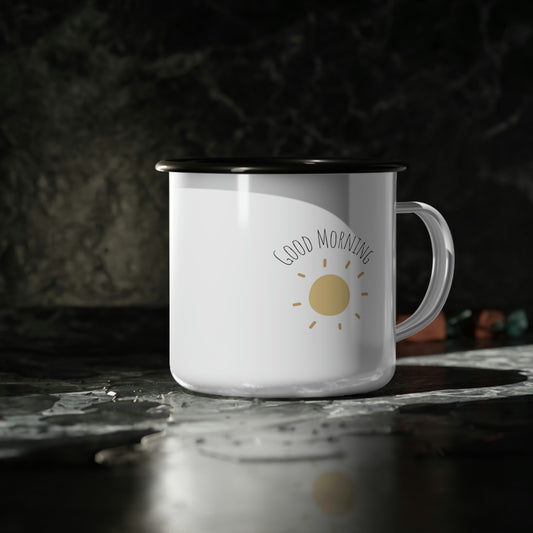 Good Morning Sunshine Enamel Camp Cup