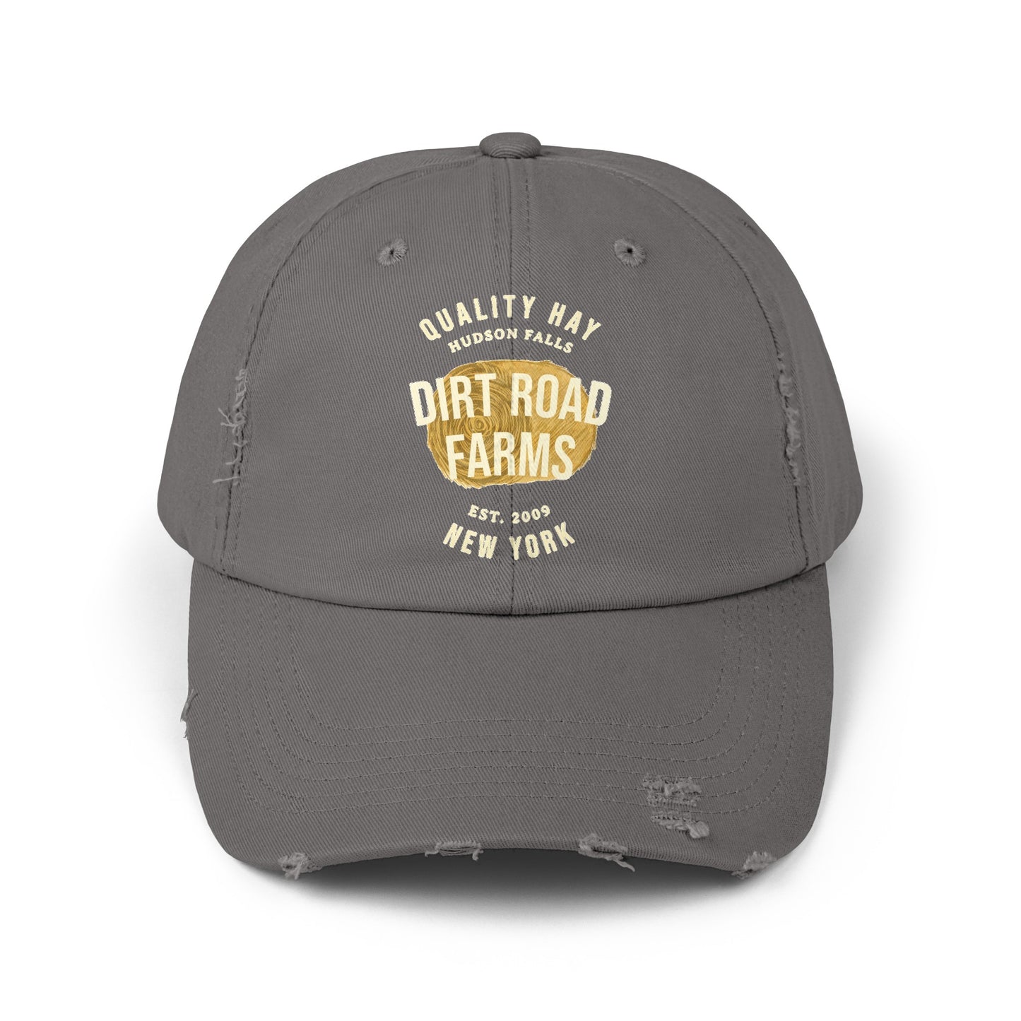 Custom Hay Farm Unisex Distressed Baseball Cap