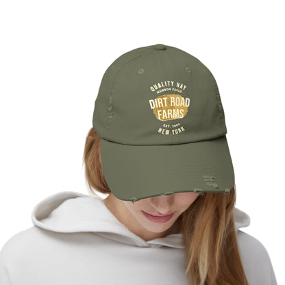 Custom Hay Farm Unisex Distressed Baseball Cap