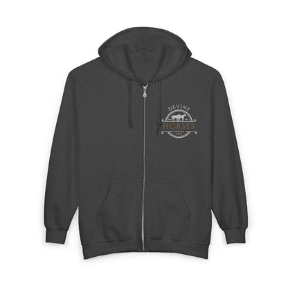 Custom Spoiled Horse Farm Zip Unisex Hoodie