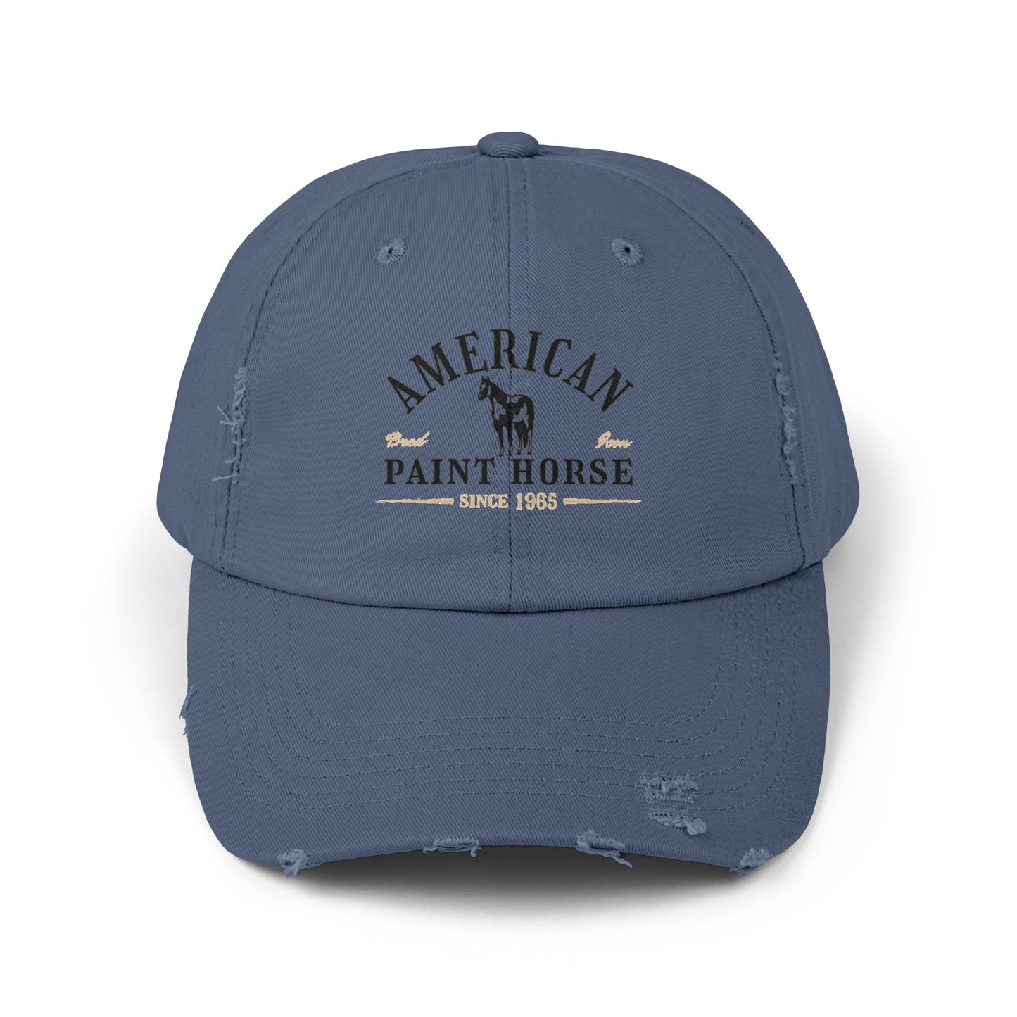 American Paint Horse Unisex Distressed Cap