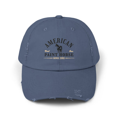 American Paint Horse Unisex Distressed Cap