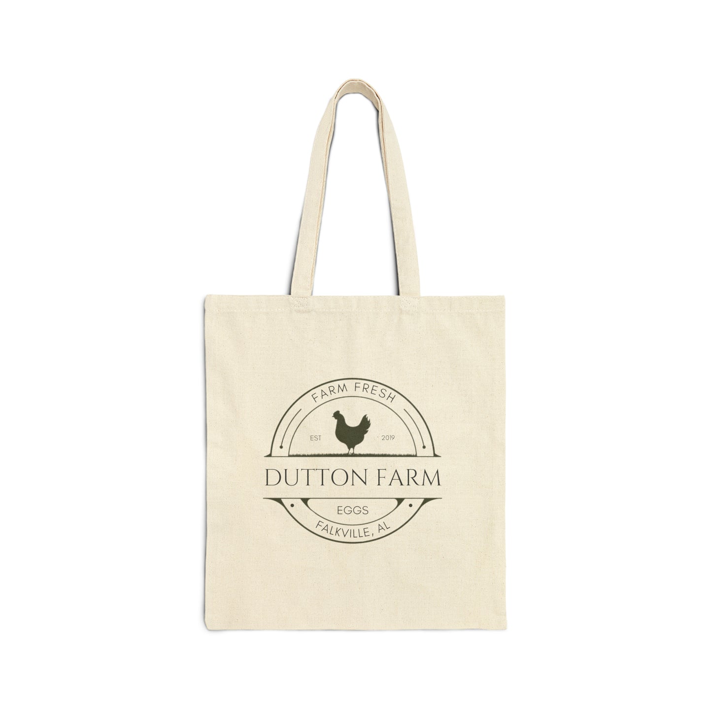 Custom Egg Farm Cotton Canvas Tote Bag