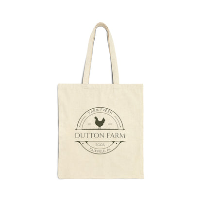 Custom Egg Farm Cotton Canvas Tote Bag