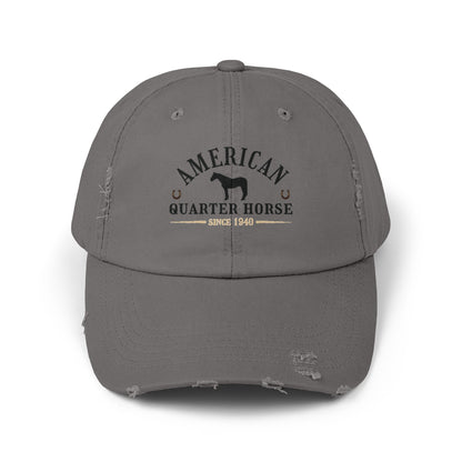 American Quarter Horse Unisex Distressed Baseball Hat