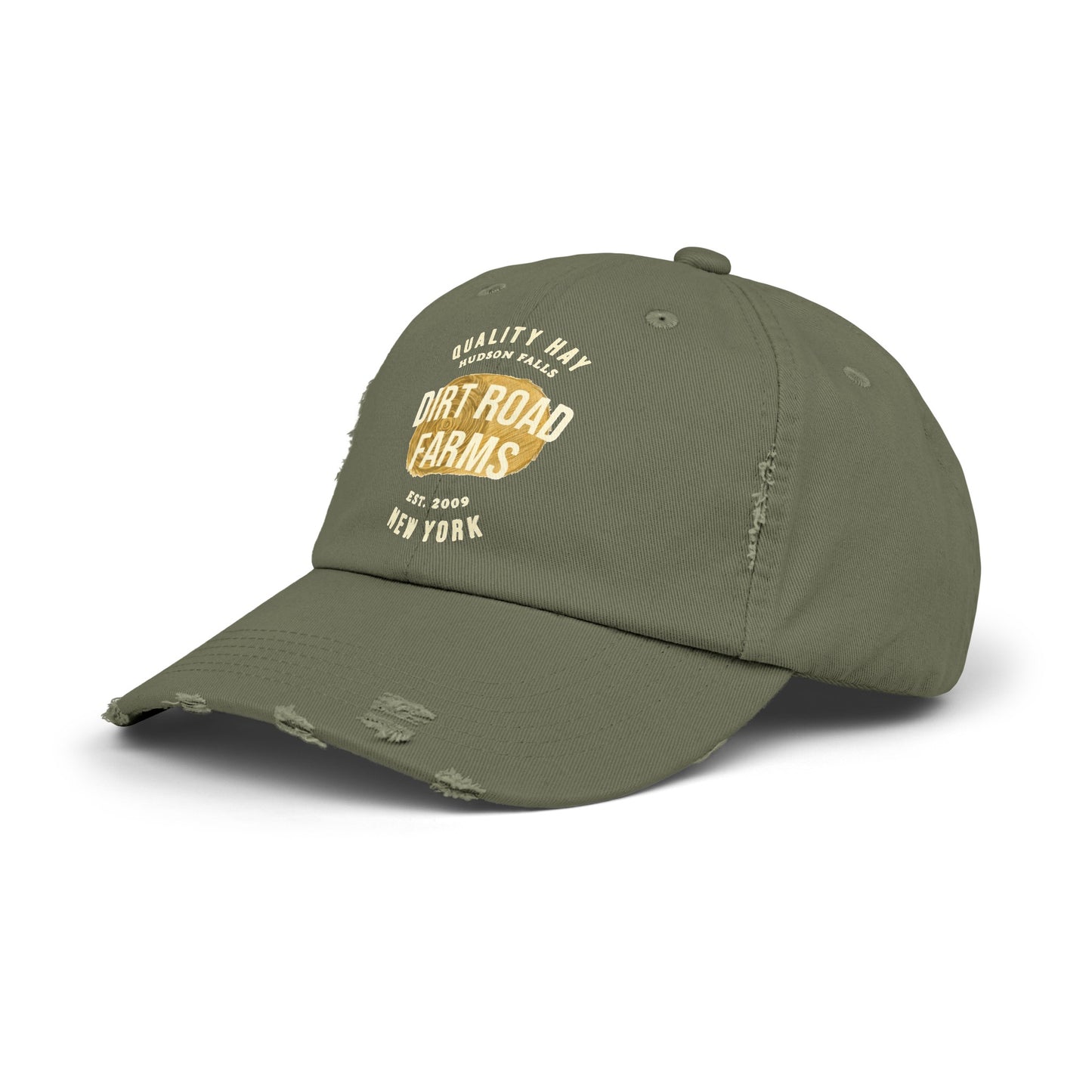 Custom Hay Farm Unisex Distressed Baseball Cap