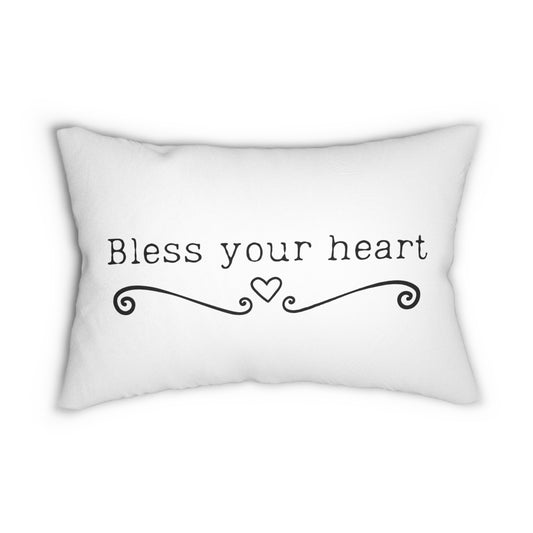 Bless Your Heart - Spun Polyester Lumbar Pillow