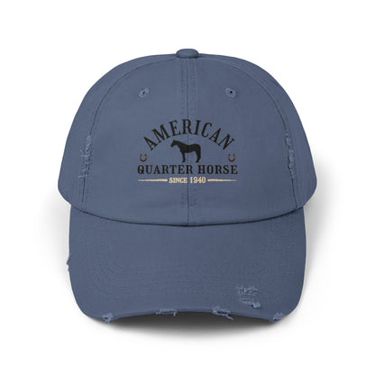 American Quarter Horse Unisex Distressed Baseball Hat