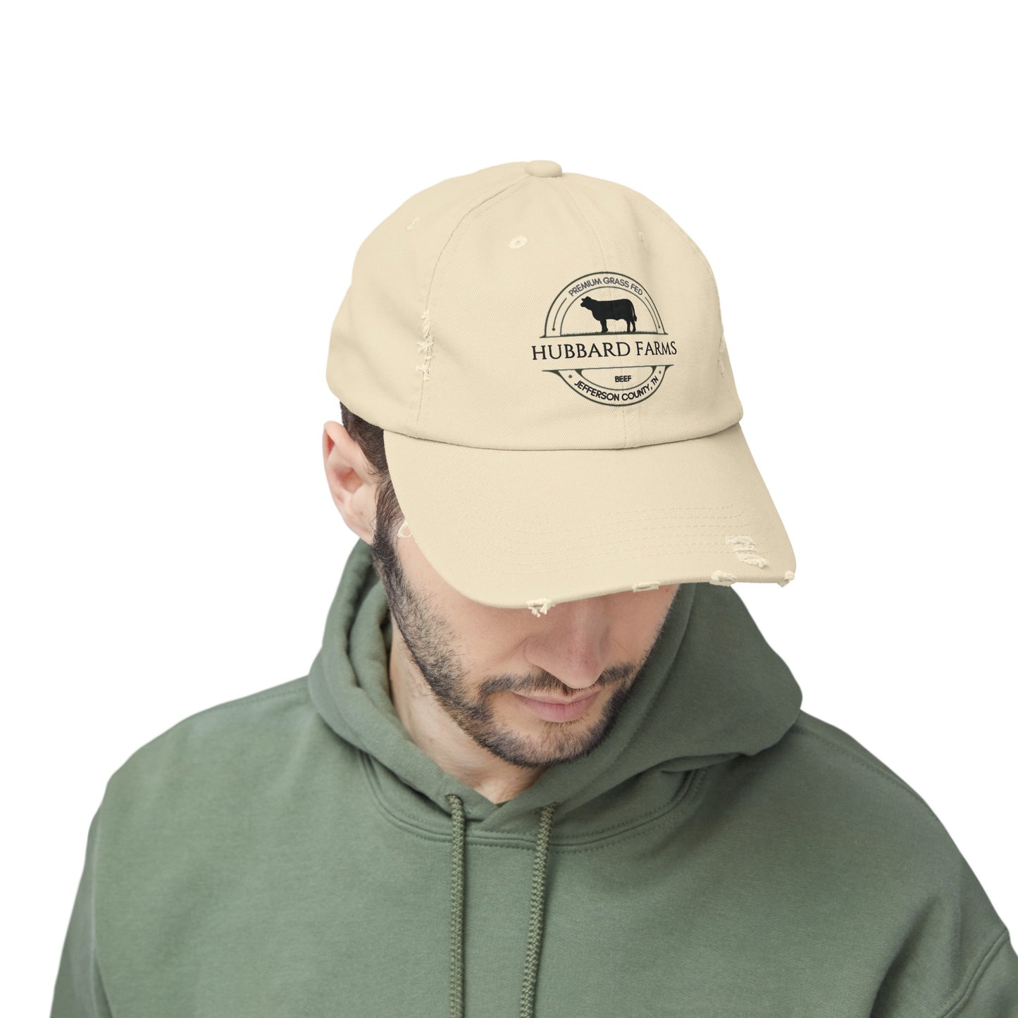 Custom Cattle Ranch Unisex Distressed Cap