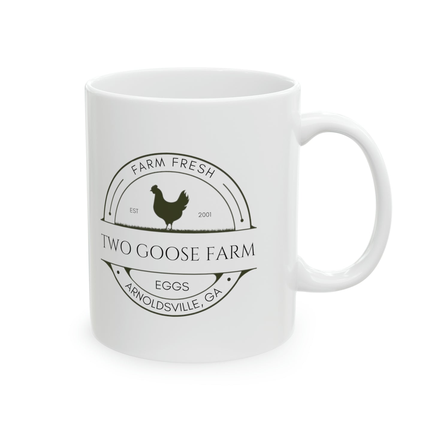 Custom Egg Farm Ceramic Mug 11oz or 15 oz