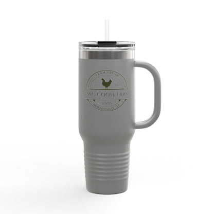 Custom Local Egg Farm Personalized Insulated Travel Mug, 40oz