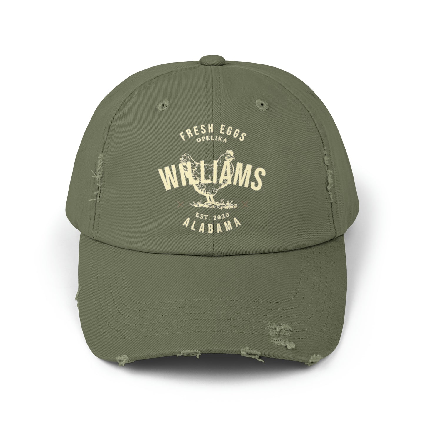 Custom Local Egg Farm Unisex Distressed Baseball Cap