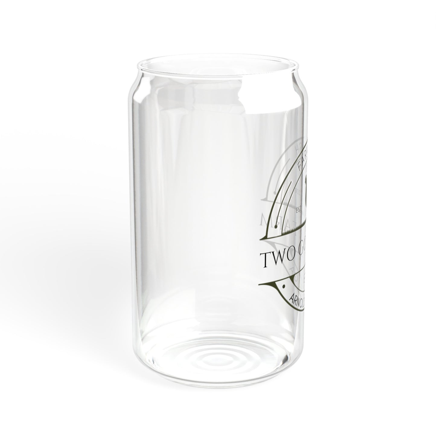 Custom Egg Farm Sipper 16oz Glass Tumbler