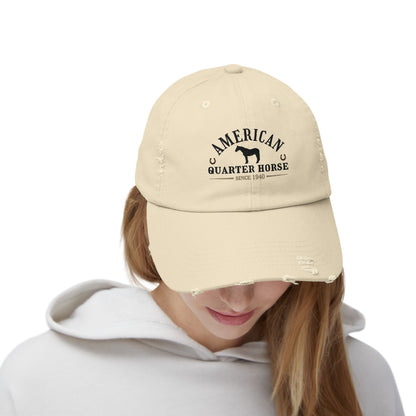 American Quarter Horse Unisex Distressed Baseball Hat