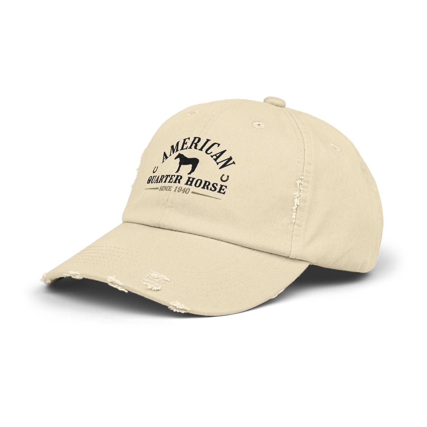 American Quarter Horse Unisex Distressed Baseball Hat