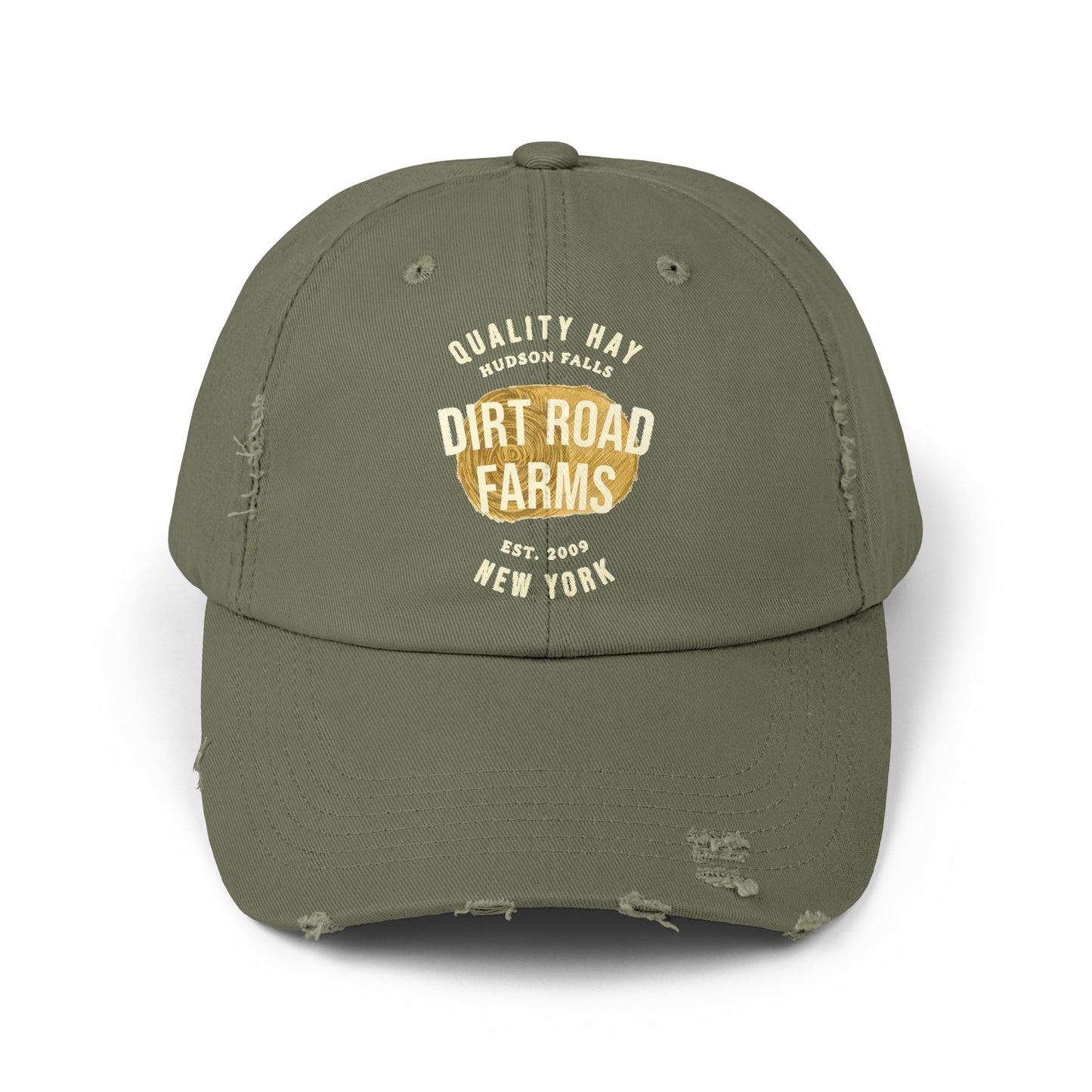 Custom Hay Farm Unisex Distressed Baseball Cap