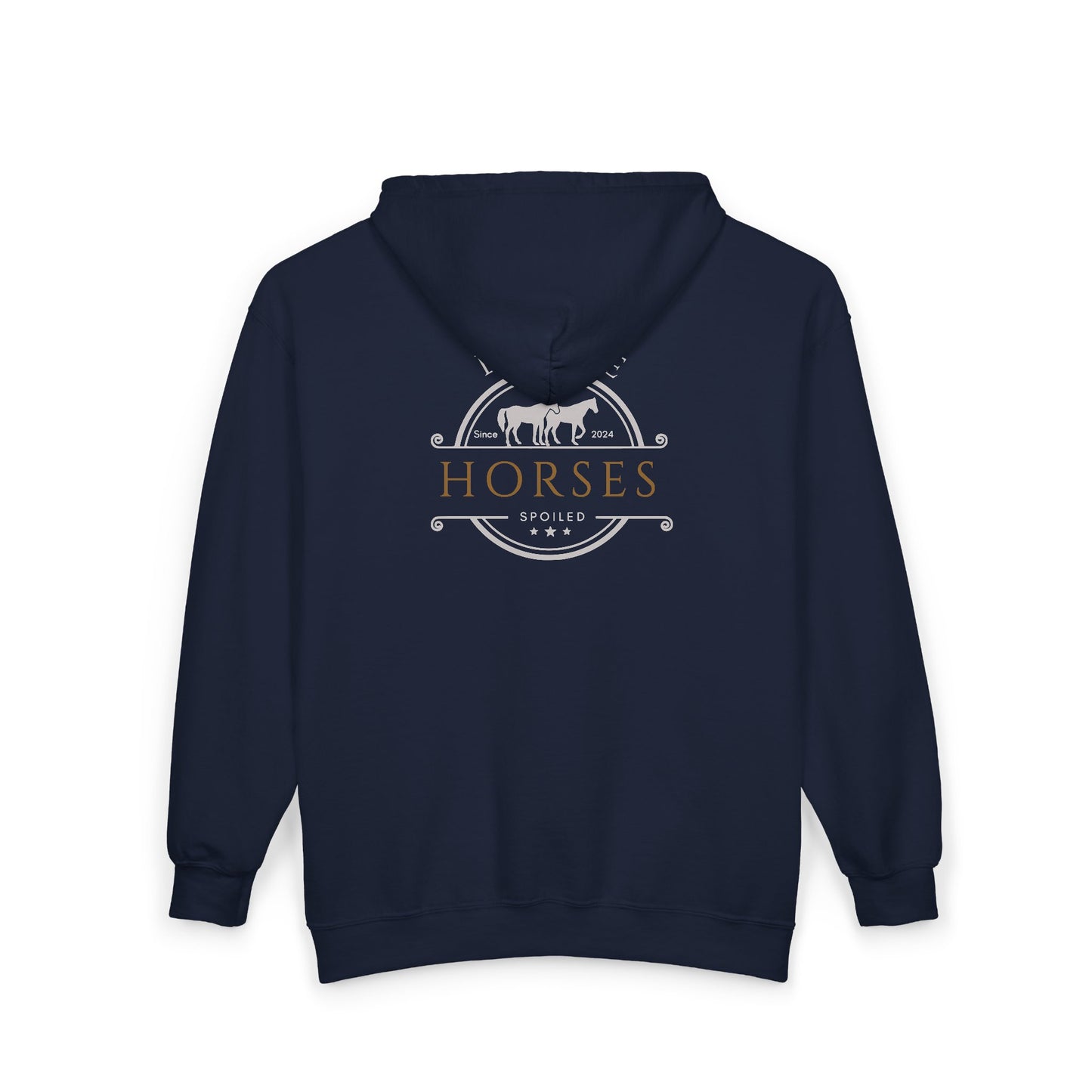 Custom Spoiled Horse Farm Zip Unisex Hoodie