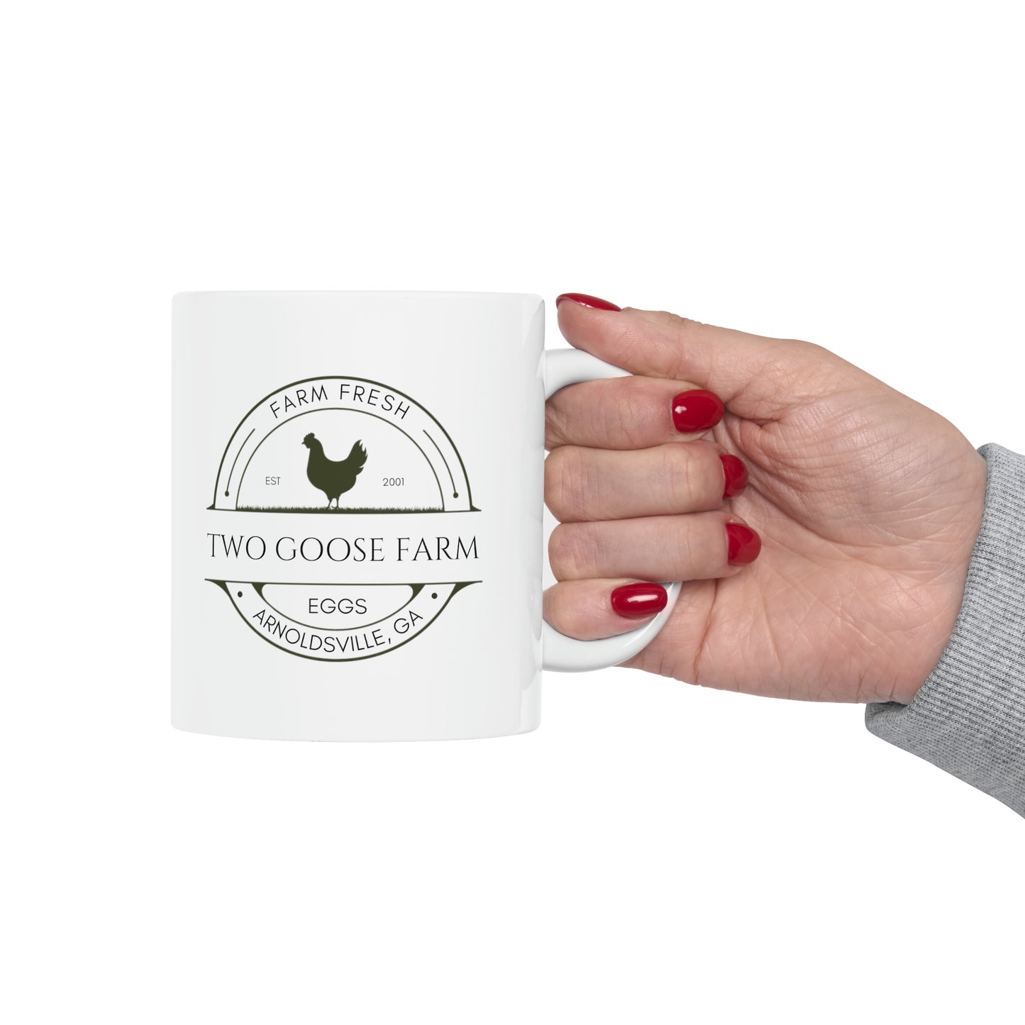 Custom Egg Farm Ceramic Mug 11oz or 15 oz
