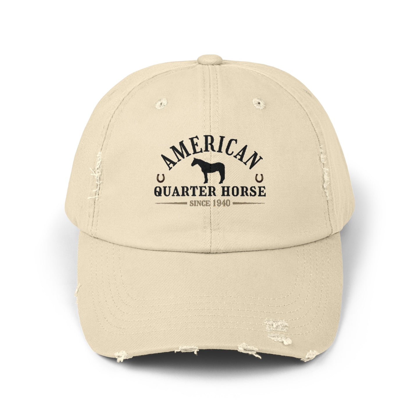 American Quarter Horse Unisex Distressed Baseball Hat