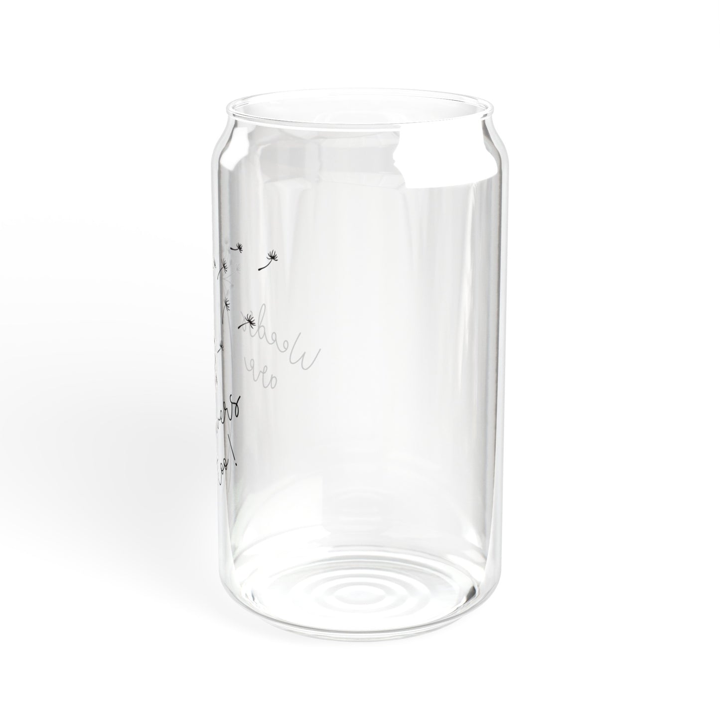 Weeds are Flowers Too Sipper 16oz Glass Tumbler