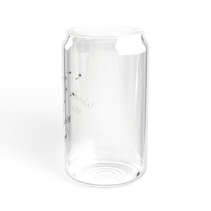Weeds are Flowers Too Sipper 16oz Glass Tumbler