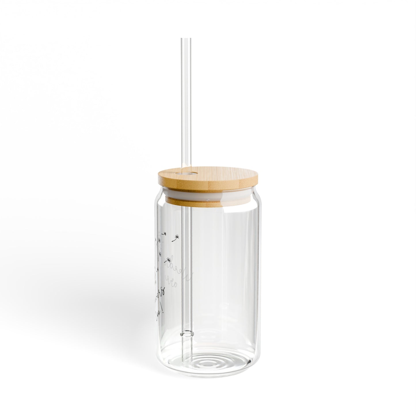 Weeds are Flowers Too Sipper 16oz Glass Tumbler