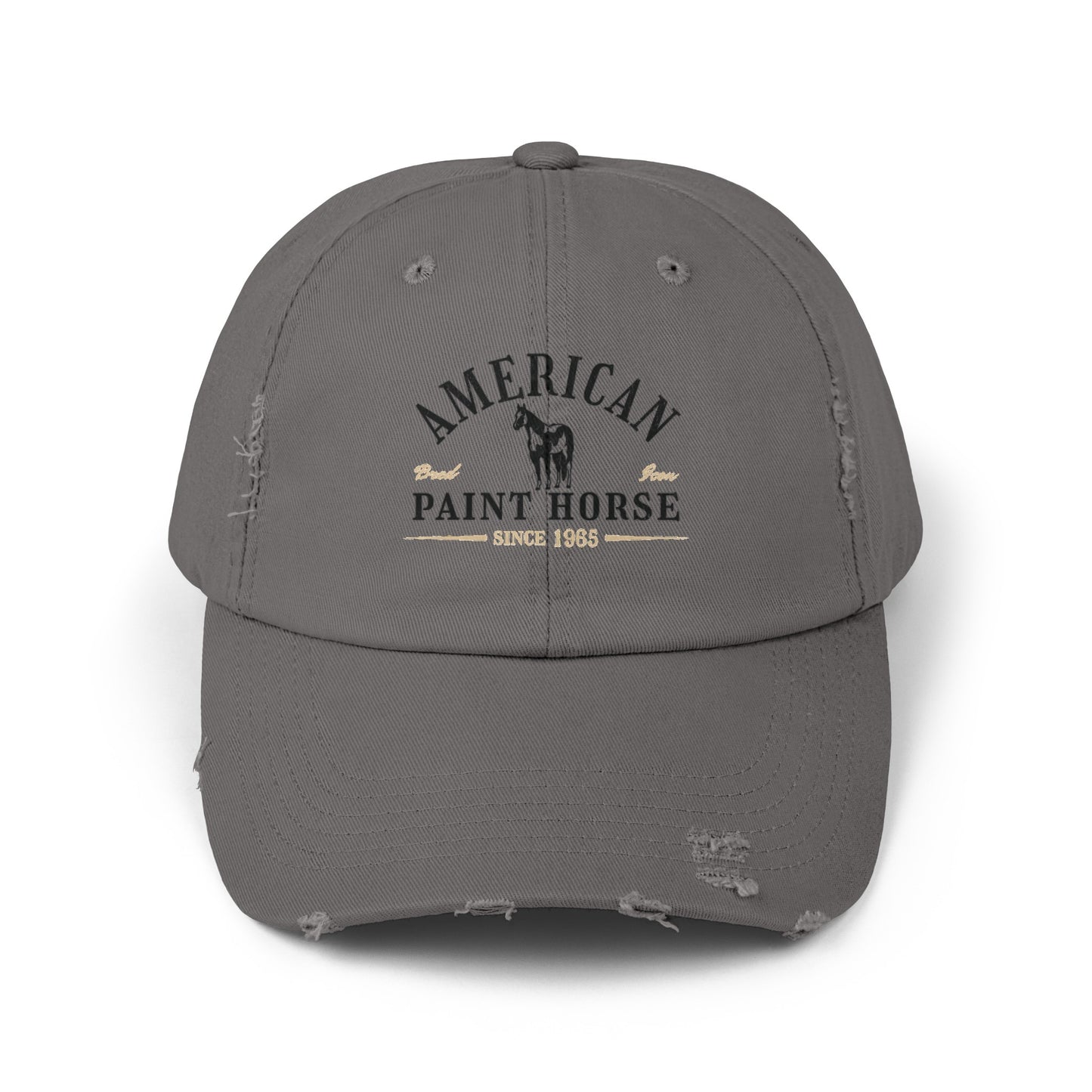 American Paint Horse Unisex Distressed Cap