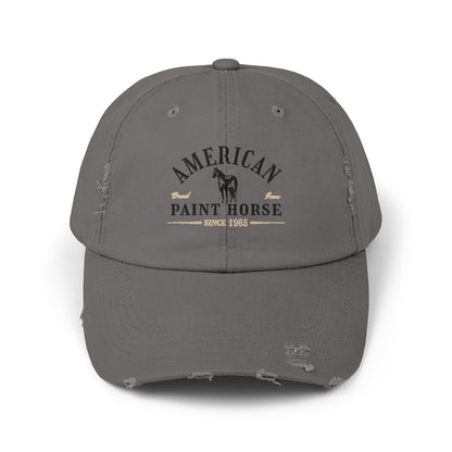 American Paint Horse Unisex Distressed Cap