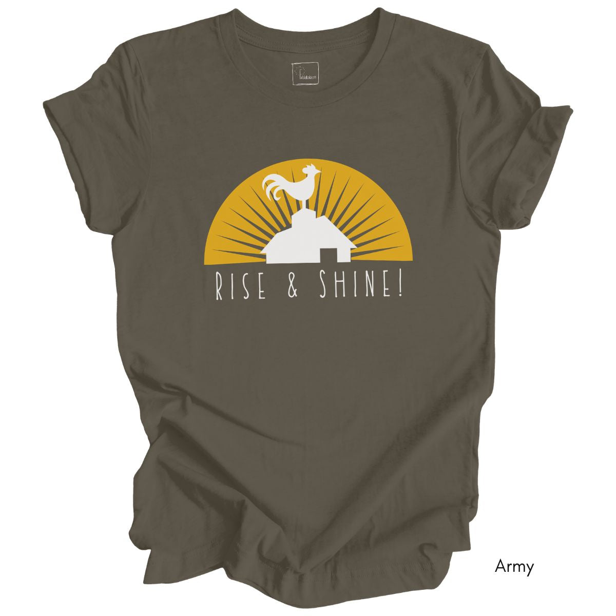 Rise & Shine Rooster Unisex Light Weight Jersey T-shirt