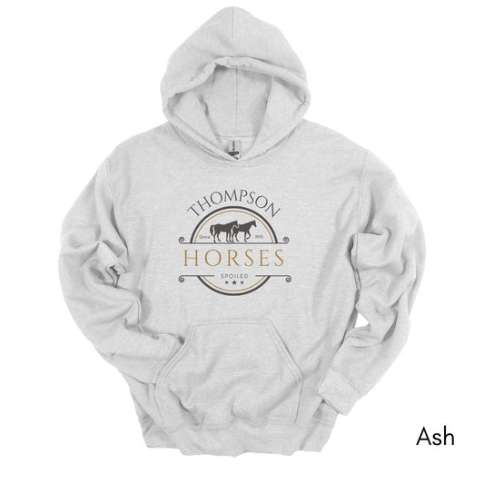 Custom spoiled horse HOODIE Unisex Heavy Blend Hooded Sweatshirt | Personalized gift for Horse Lover | Equestrian Gift