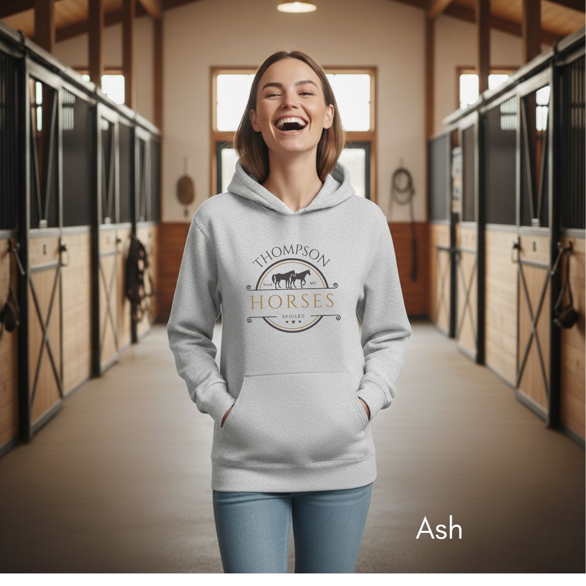 Custom spoiled horse HOODIE Unisex Heavy Blend Hooded Sweatshirt