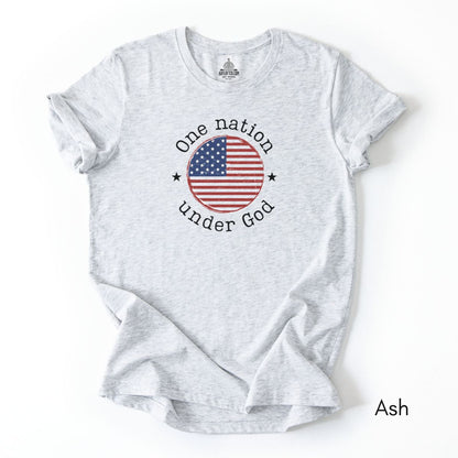One Nation Under God Unisex Light Weight Jersey Group T-shirt