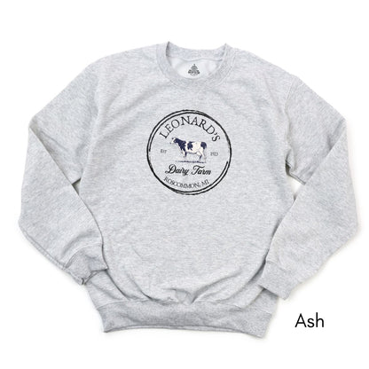 Custom Dairy Farm Unisex Crewneck Sweatshirt