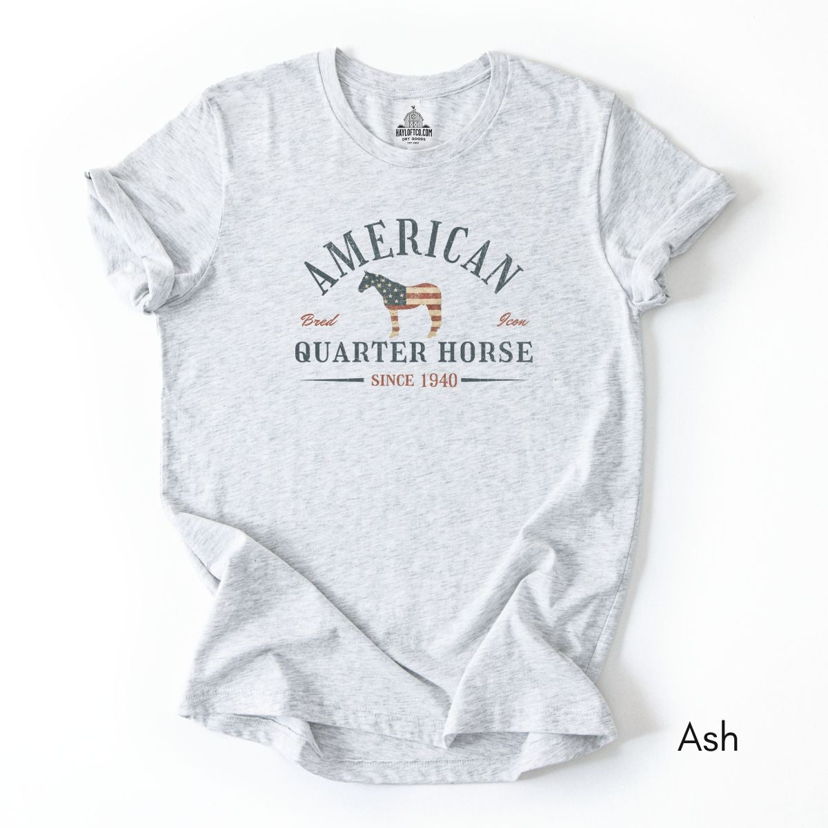 Patriotic American Quarter Horse Light Weigth Jersey T-shirt