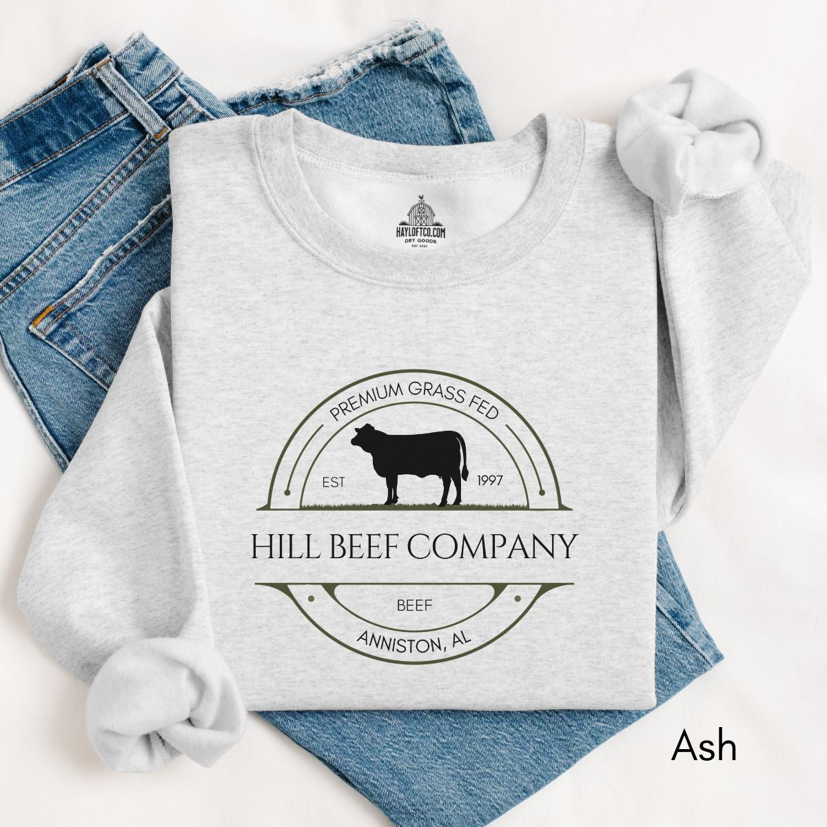 Custom Cattle Farm Heifer Version Unisex Crewneck Sweatshirt