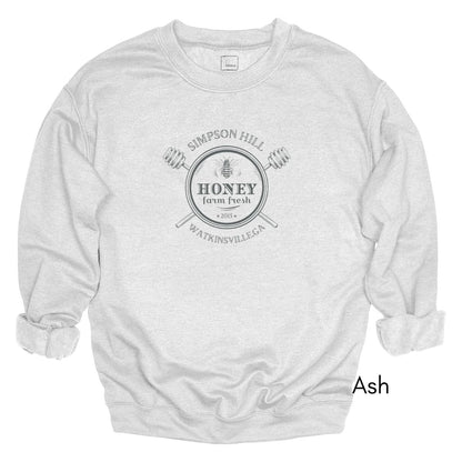 Custom Bee Honey farm Unisex Crewneck Sweatshirt