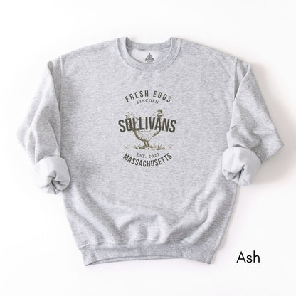 Custom Local Egg Farm Unisex Crewneck Sweatshirt