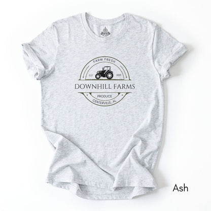 Custom Farm Tractor Unisex Jersey Light Weight T-shirt