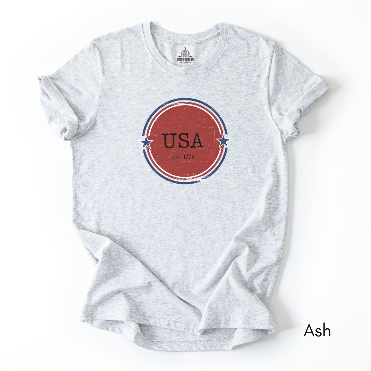 USA Est 1776 Unisex Light Weight Jersey Group T-shirt
