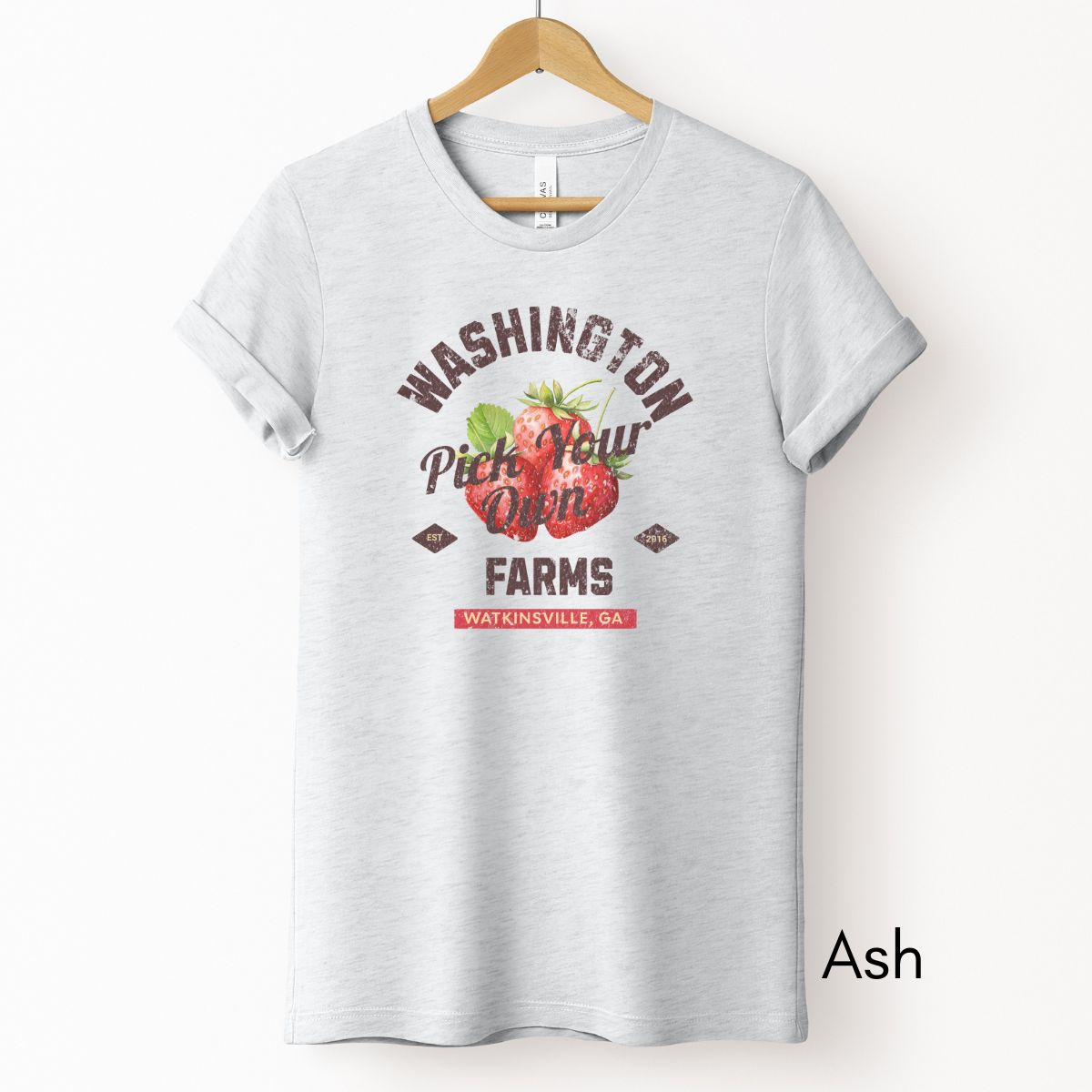 Pick Your Own Custom Strawberry Farm Light Weight Unisex Jersey T-shirt