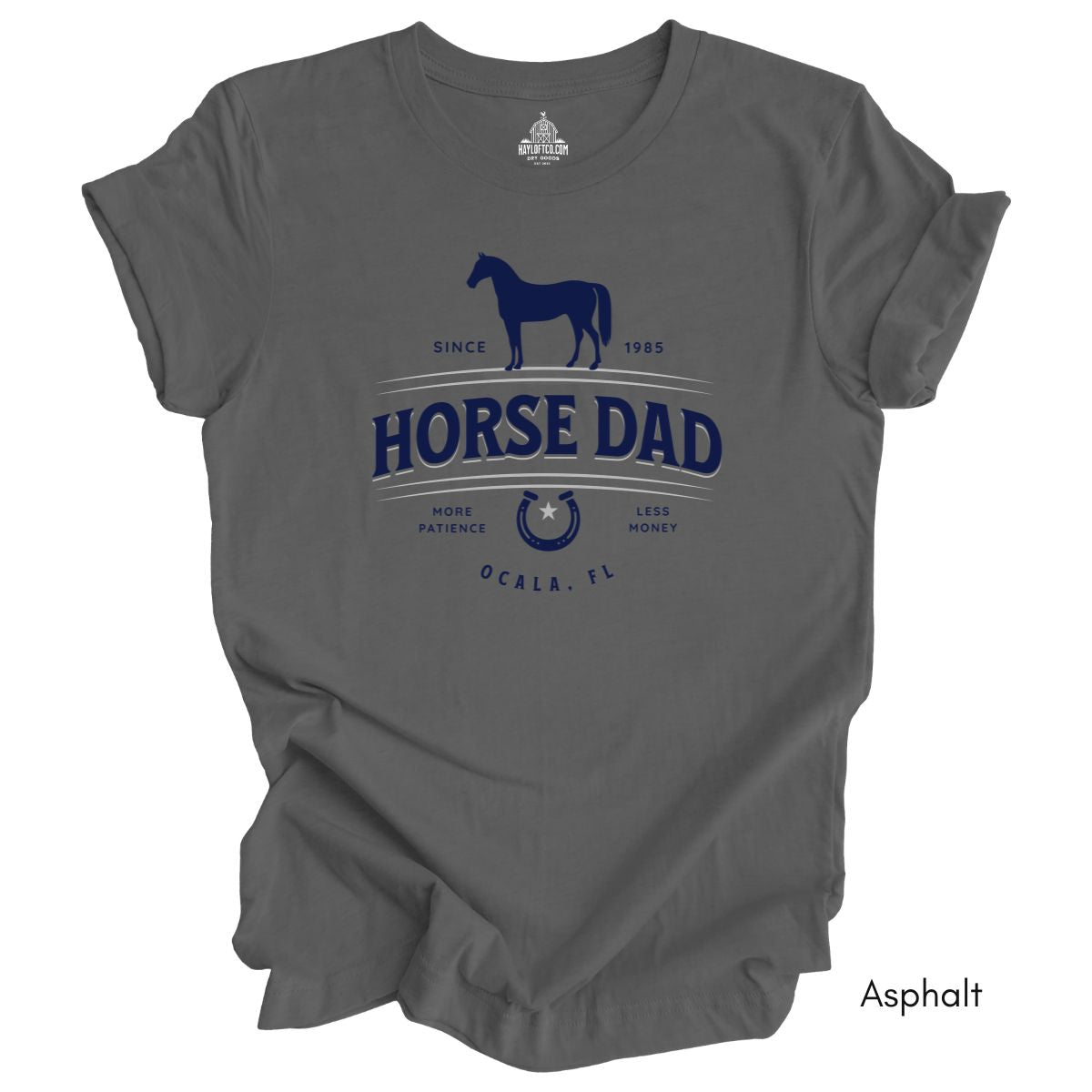 Custom Horse Dad T-shirt -  Unisex Jersey Light Weight Tee, Father's Day Gift