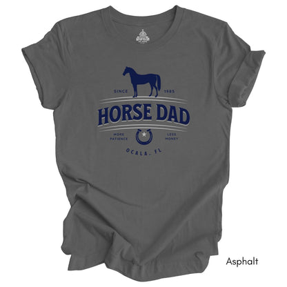 Custom Horse Dad T-shirt -  Unisex Jersey Light Weight Tee, Father's Day Gift