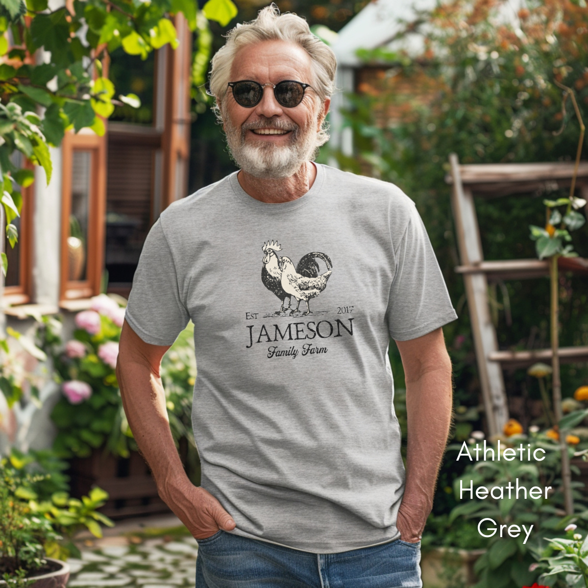 Custom Family Farm Light Weight Unisex Jersey T-shirt